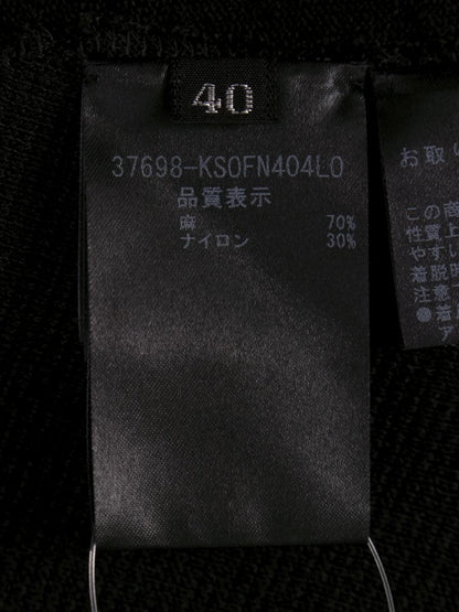 フォクシーブティック Dress Linen Chic 37698 ワンピース 40 ブラック ニット IT41YU6S1ZTW