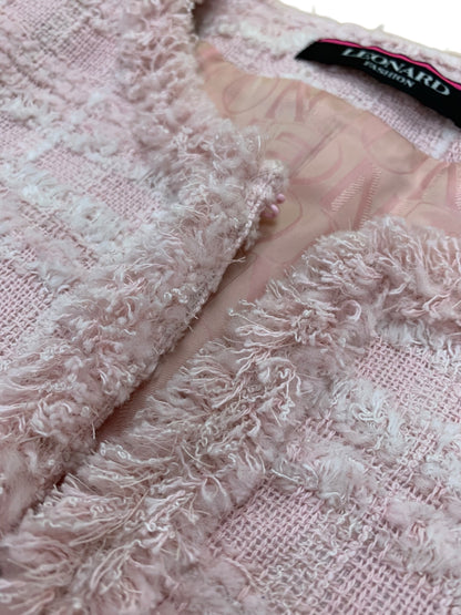 レオナールファッション 0321952 ノーカラージャケット 38 ピンク ツイード ITPH19JGX9GA 【SALE】