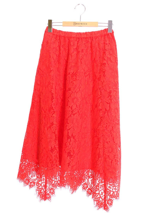 ダイアグラム 37221149 スカート 36 レッド フラワー レース ITHMI9ZIMRSO