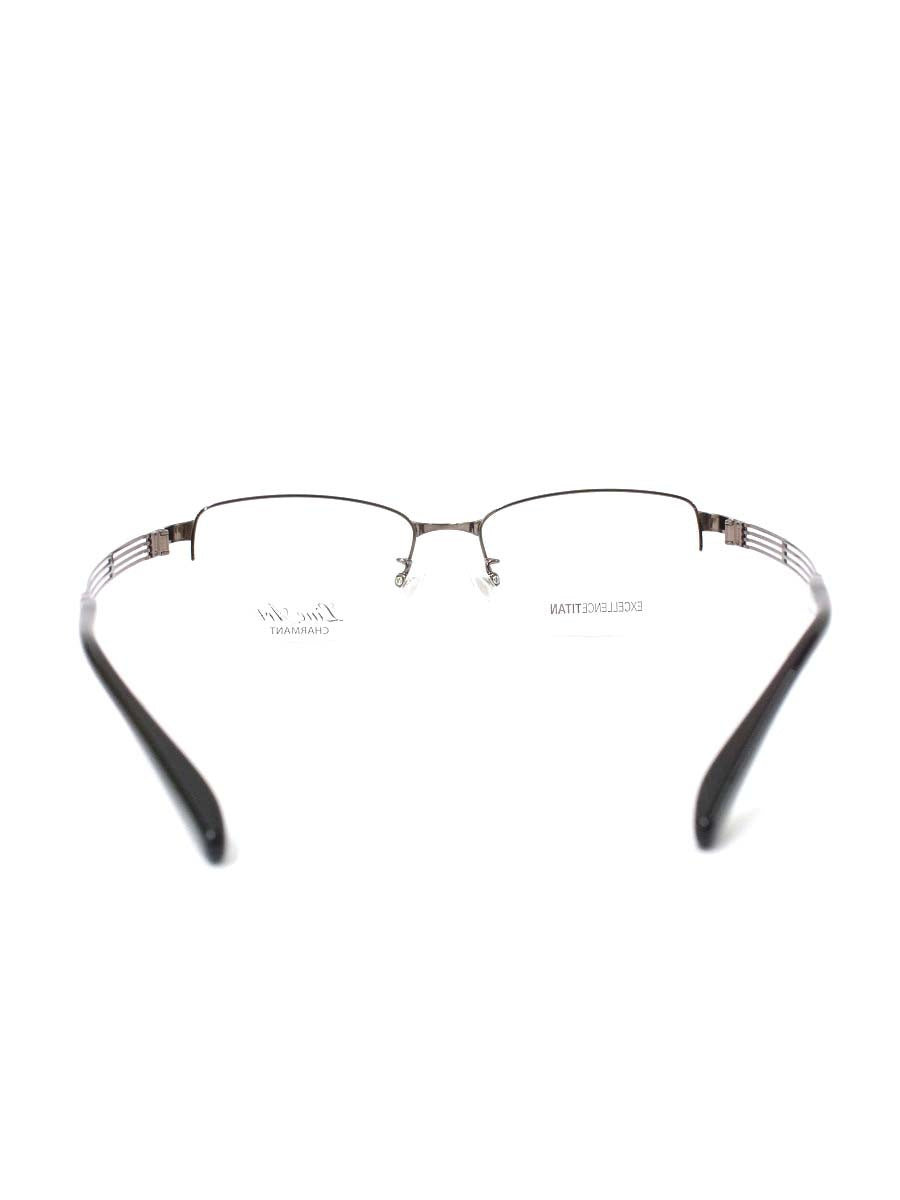 ラインアートシャルマン XL1846 眼鏡 メガネ ガンメタル ブラウン メタルフレーム ハーフリム スクエア IT8L74PE0U8S 【SALE】