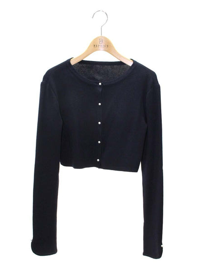 フォクシーブティック 37148 カーディガン 38 ネイビー ニット ITBB4H1HGH4D