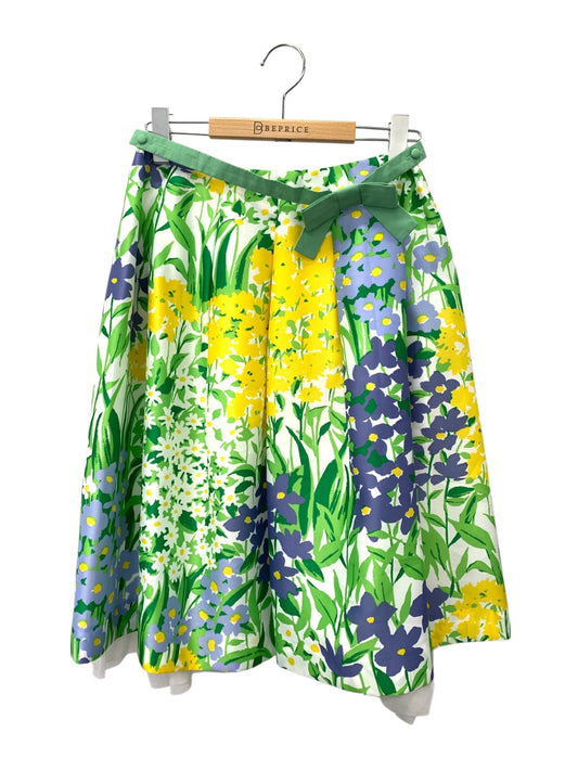 エムズグレイシー 017106 スカート 38 マルチカラー フラワーモチーフ ITOSM3ZCZOPK