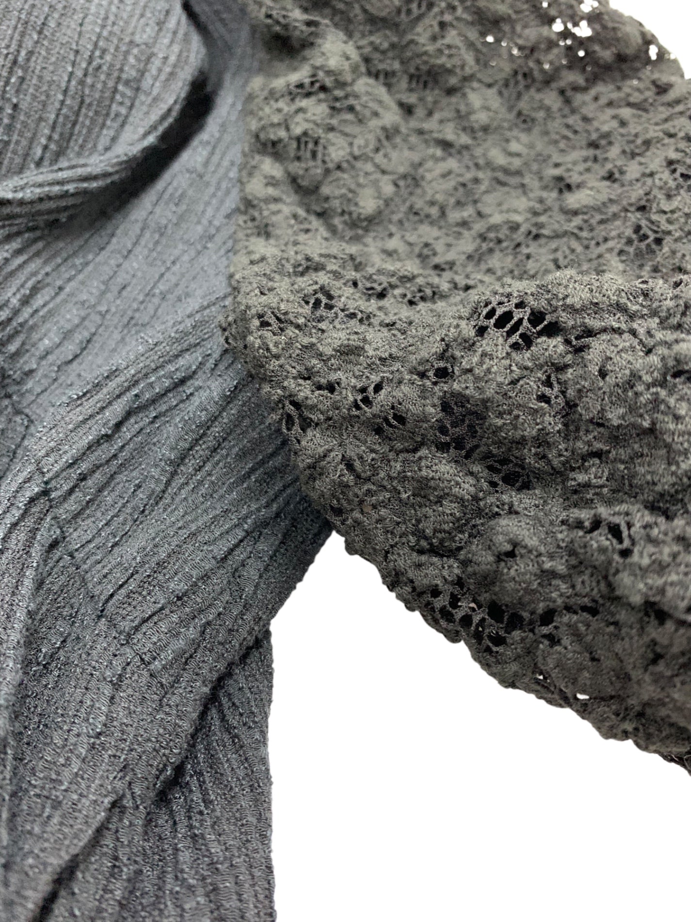 ルネ 6223030 カーディガン 36 ブラック 袖レースパーカー ITSJ349UYSRM