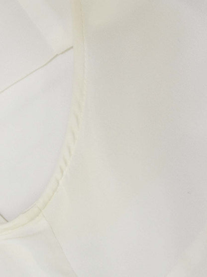 フォクシーブティック 39712 ブラウス 40 ホワイト バイカラー ボウタイ IT67ZRYKKAWO