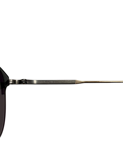 増永眼鏡 LAUREN メガネ ブラック コンビフレーム ハーフリム ボストン IT1KXK0NQVES