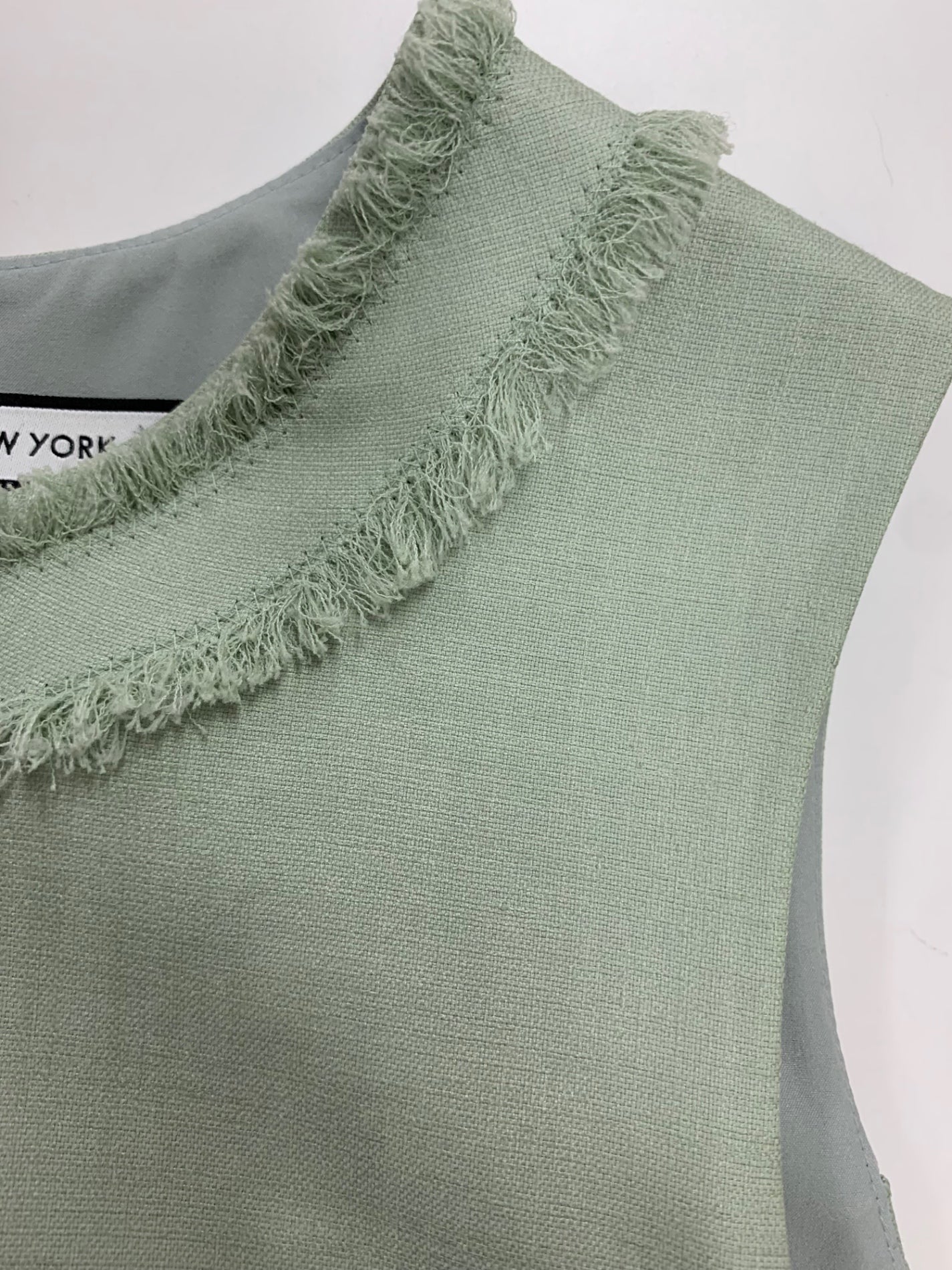 フォクシーニューヨーク Dress リネンフェイス 38321 ワンピース 38 グリーン IT2QW7AOVT7C