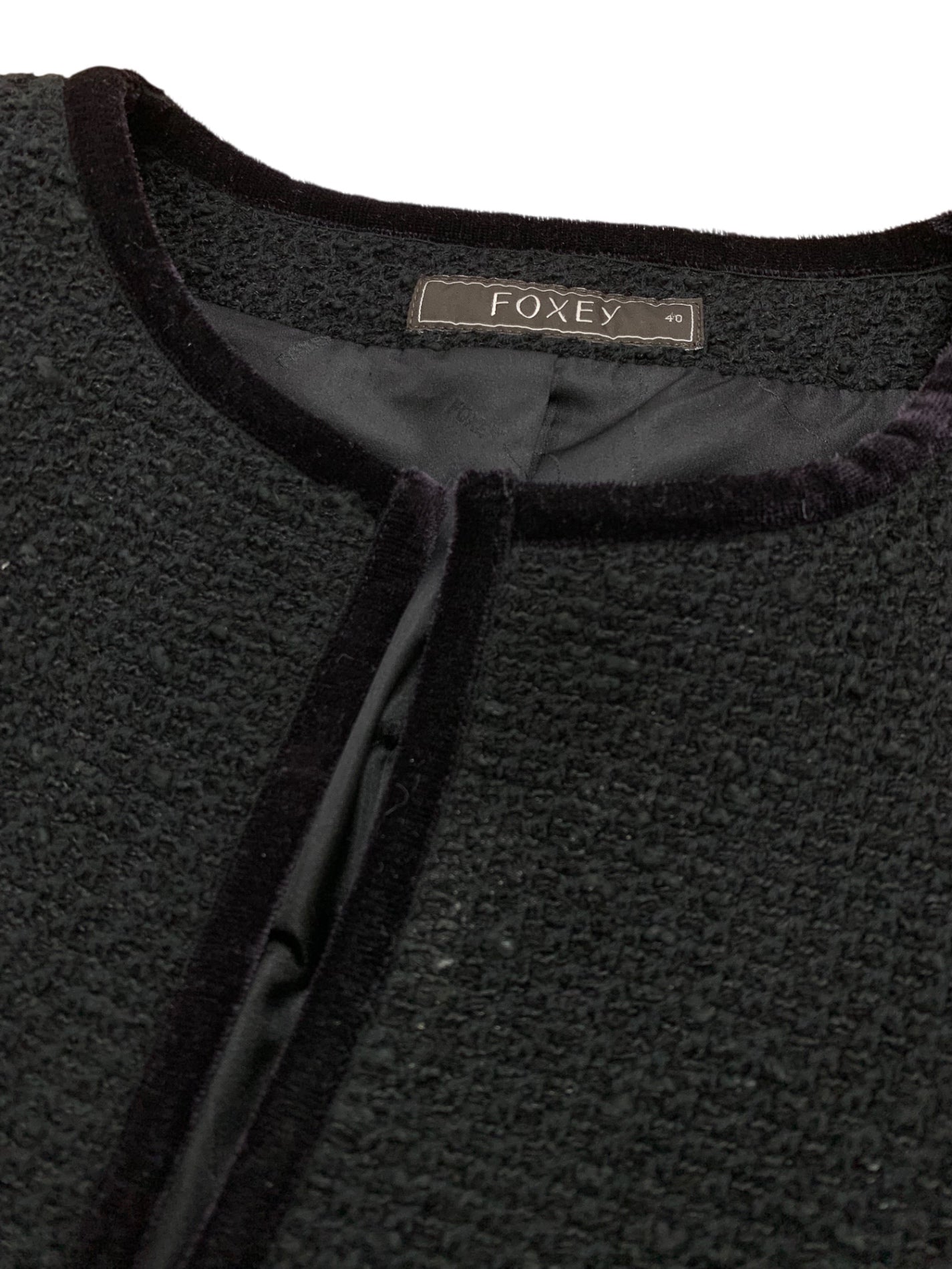 フォクシーブティック ジャケット コンコルド 29054 ジャケット 40 ブラック IT1X9FGVKVRN