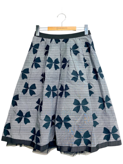 エムズグレイシー Ribbon Jacquard 017301 スカート 38 グレー IT3OKQFQ1X50