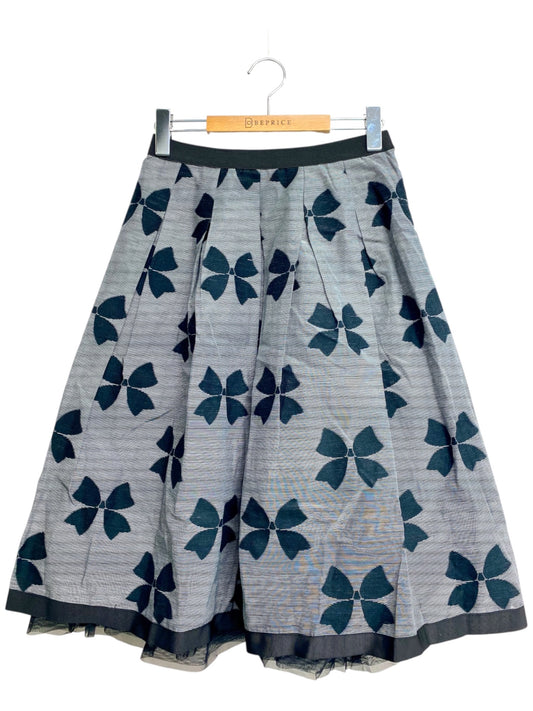 エムズグレイシー Ribbon Jacquard 017301 スカート 38 グレー IT3OKQFQ1X50