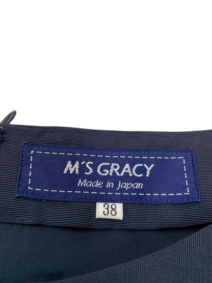 エムズグレイシー Flower pattern Embroidery Dress 911307 ワンピース 38 ネイビー IT78302XVIIK