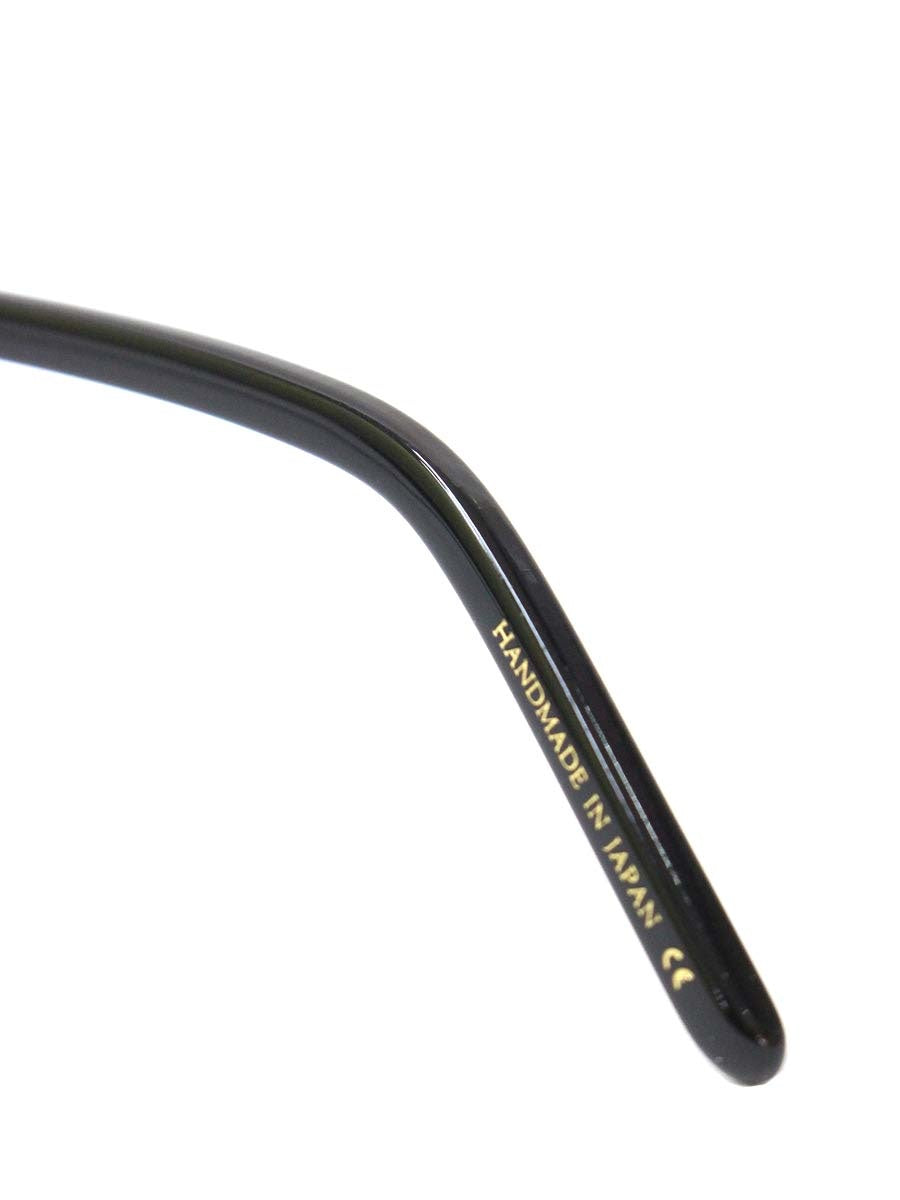 ayame（アヤメ） POKER FACE別注 SIPPOU メガネ 眼鏡 ブラック フルリム コンビフレーム オーバル ITWUEBORJ4SO