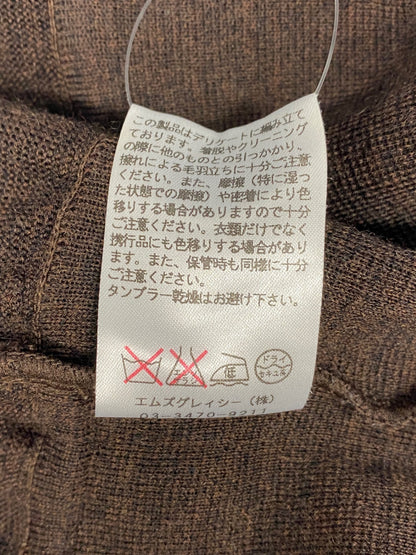 エムズグレイシー 228707 ニットセーター 40 ブラウン リボン ITHS5XAHI63Q 【SALE】
