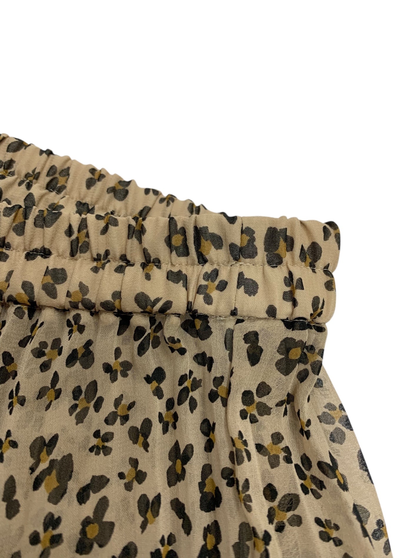 エムズグレイシー 117338 スカート 40 ベージュ フラワーモチーフ プリーツ ITQ809KOD6HG