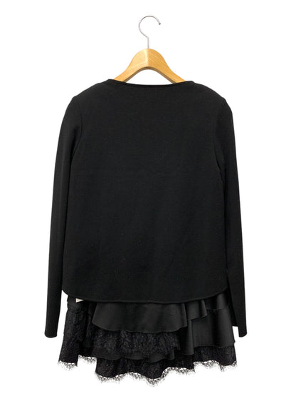 フォクシーブティック Knit Top Mille-Feuille ニット＆チュニック 37162 アンサンブル 38 ブラック レース IT8DP0VSZBDQ