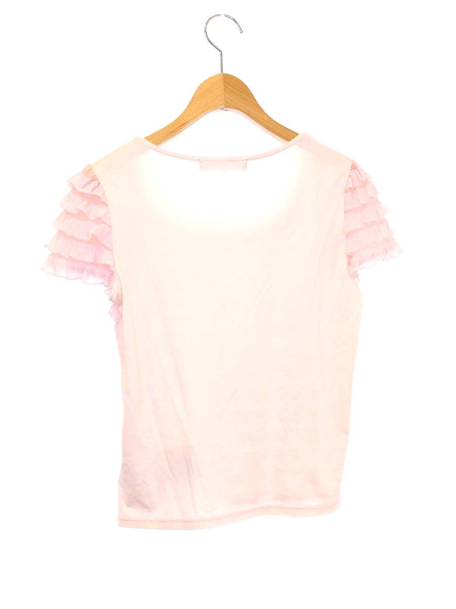 エムズグレイシー 225007 Tシャツ カットソー 38 ピンク フリル ITOEEM7DKNHE