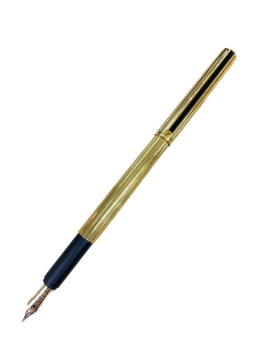 ダンヒル 万年筆 ニュージェムライン ゴールドプレート ゴールド F 14K ITA7WRVBBWIK