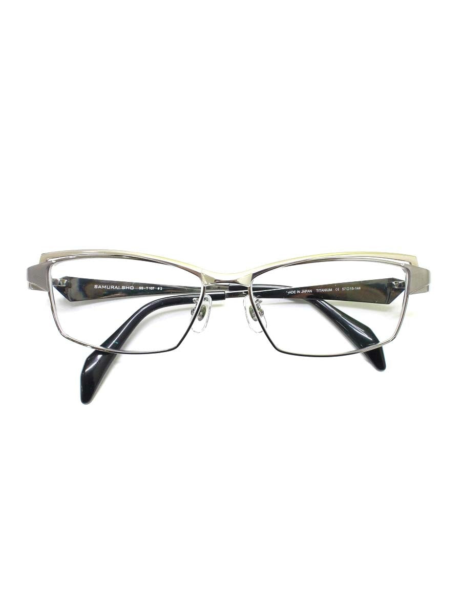 サムライ翔 SS-T107 メガネ シルバー 智 メタルフレーム スクエア