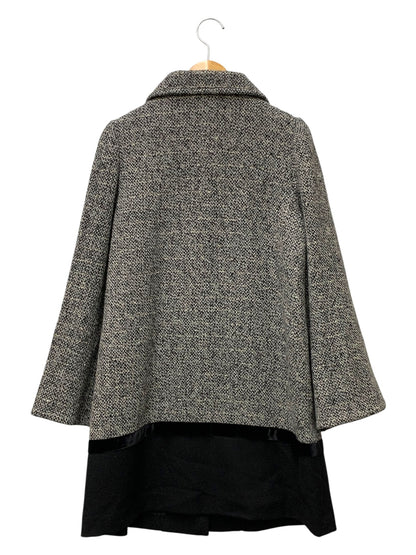 エムズグレイシー 029518 コート 38 グレー ウール混 ITQF86J3F5ZC