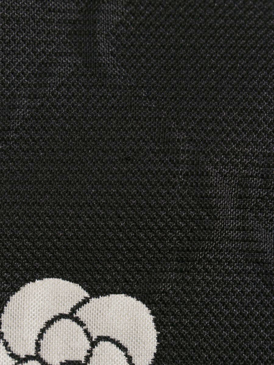 エムズグレイシー 911504 ワンピース 40 ブラック カメリアモチーフ