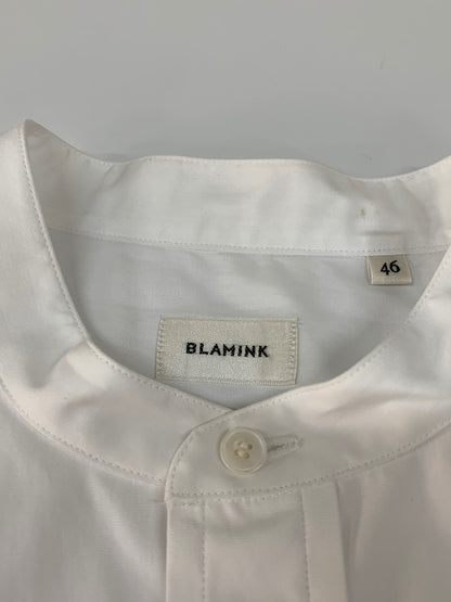ブラミンク 7911-299-0020 バンドカラーシャツ 46 ホワイト コットン IT81SMSBDOXW