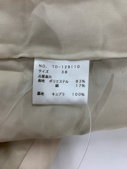 エムズグレイシー 129110 コート 38 ベージュ フリルカラー ITM3FU4B2DA4