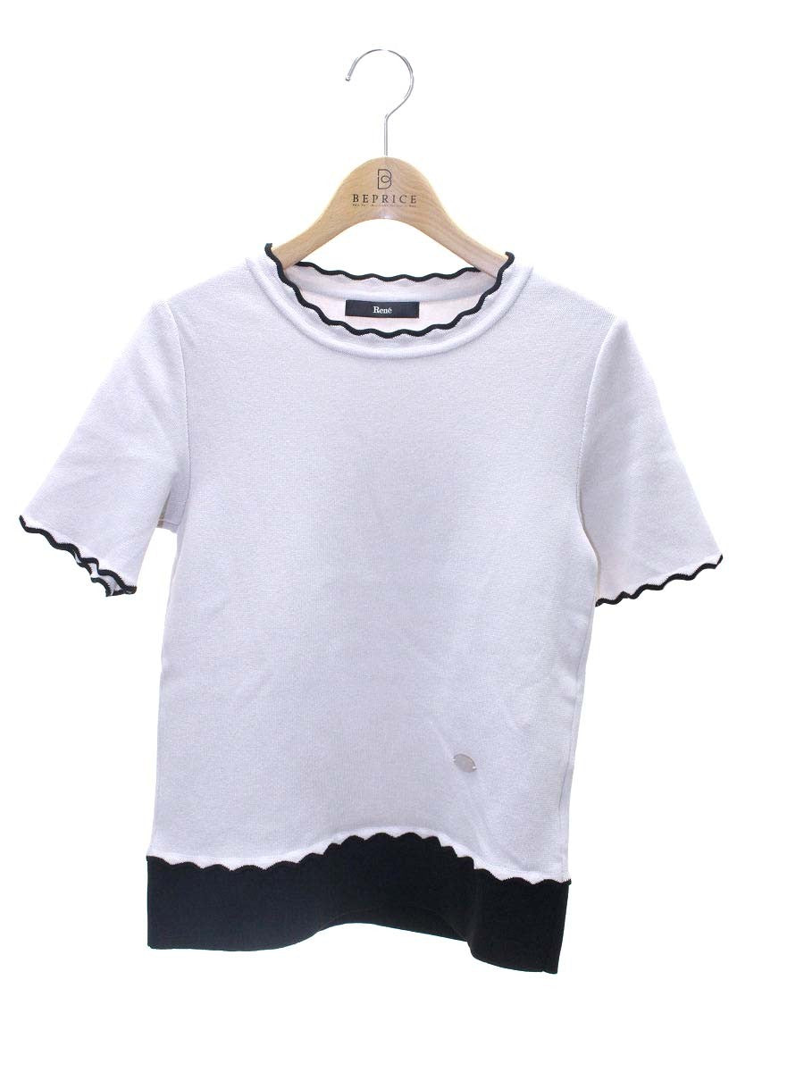 ルネ 5322130 ニット 36 グレー ウェーブ 波型 ITTRTHPWASWE