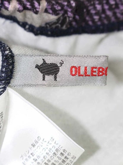 アルベロベロ 438399 パンツ F ネイビー アニマルモチーフ デニム風 ストレッチ ITZQEDSGZSYW