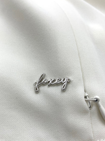 フォクシーニューヨーク Tresor トレゾール 45311 カーディガン 38 ホワイト ジップアップ フード ITG8G4TXHCR8