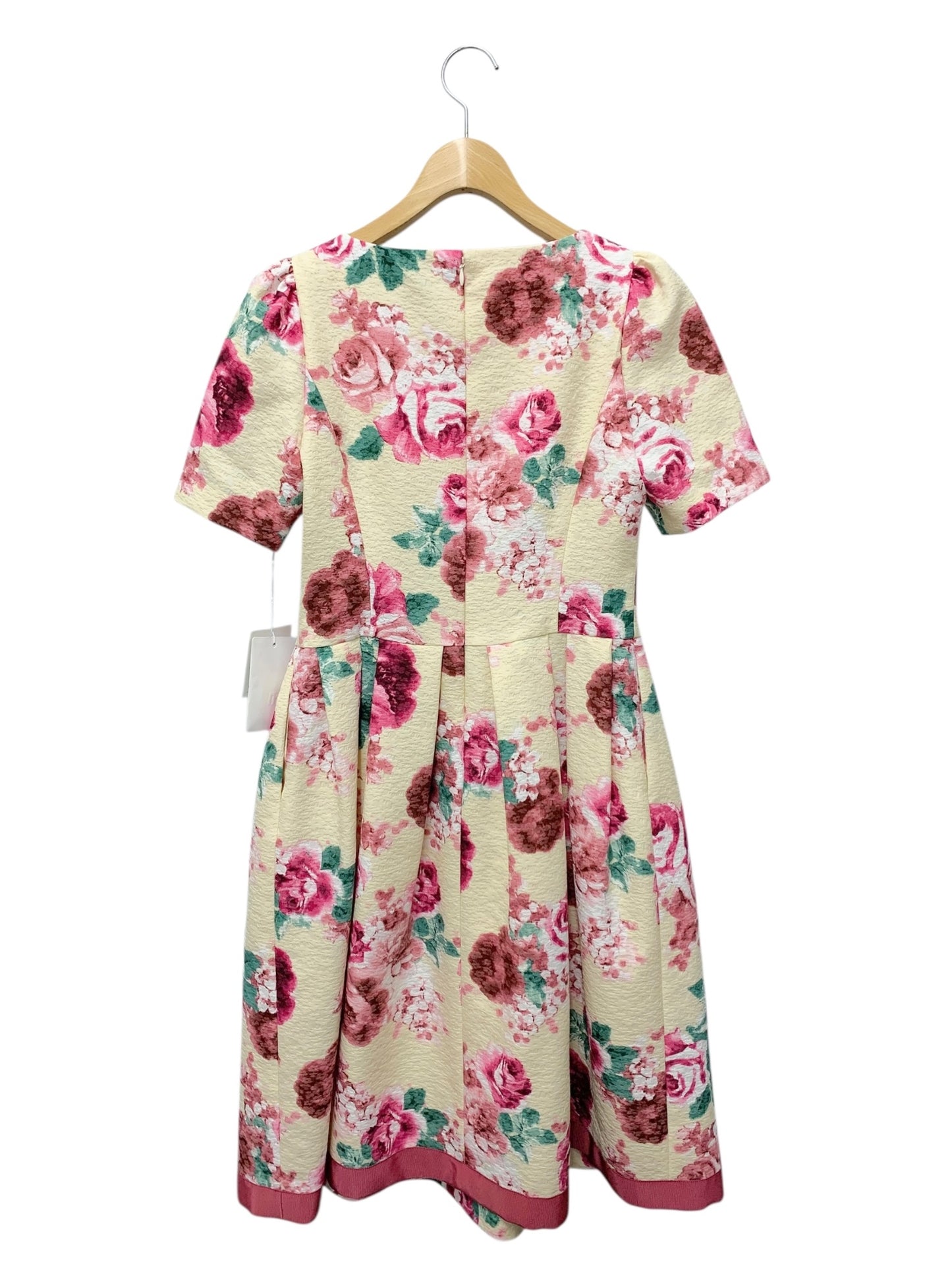 エムズグレイシー 211605 ワンピース 36 マルチカラー 花 リボン ITJ90V8K7IT4