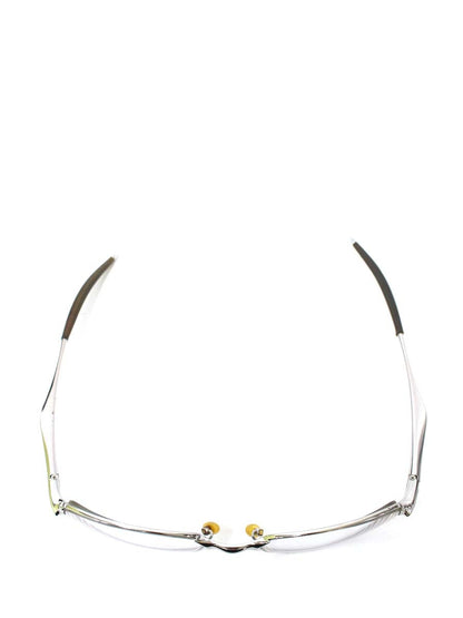 オークリー Big square メガネ シルバー メタルフレーム フルリム スクエア ITXOAAX0AN70