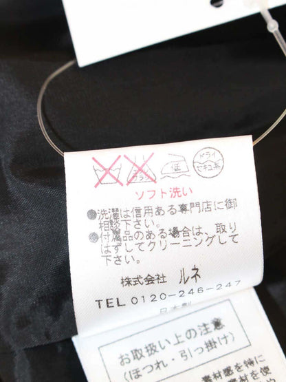 ルネ 6234241 スカート 36 ブラック フラワーモチーフ カラーストーン IT6ZH1IA9K3H