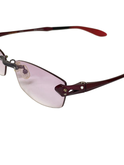 アイアスリート IA-417 メガネ レッド リムレス スクエア ITJ7H20WLSU8