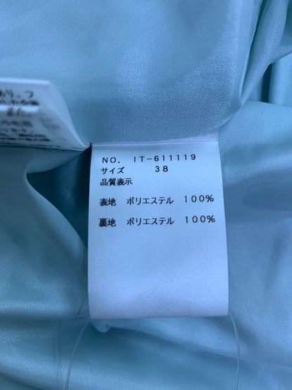 エムズグレイシー 絵画風プリント ティアード 611119 ワンピース 38 ブルー フラワーモチーフ ITB6QIL7OZH8