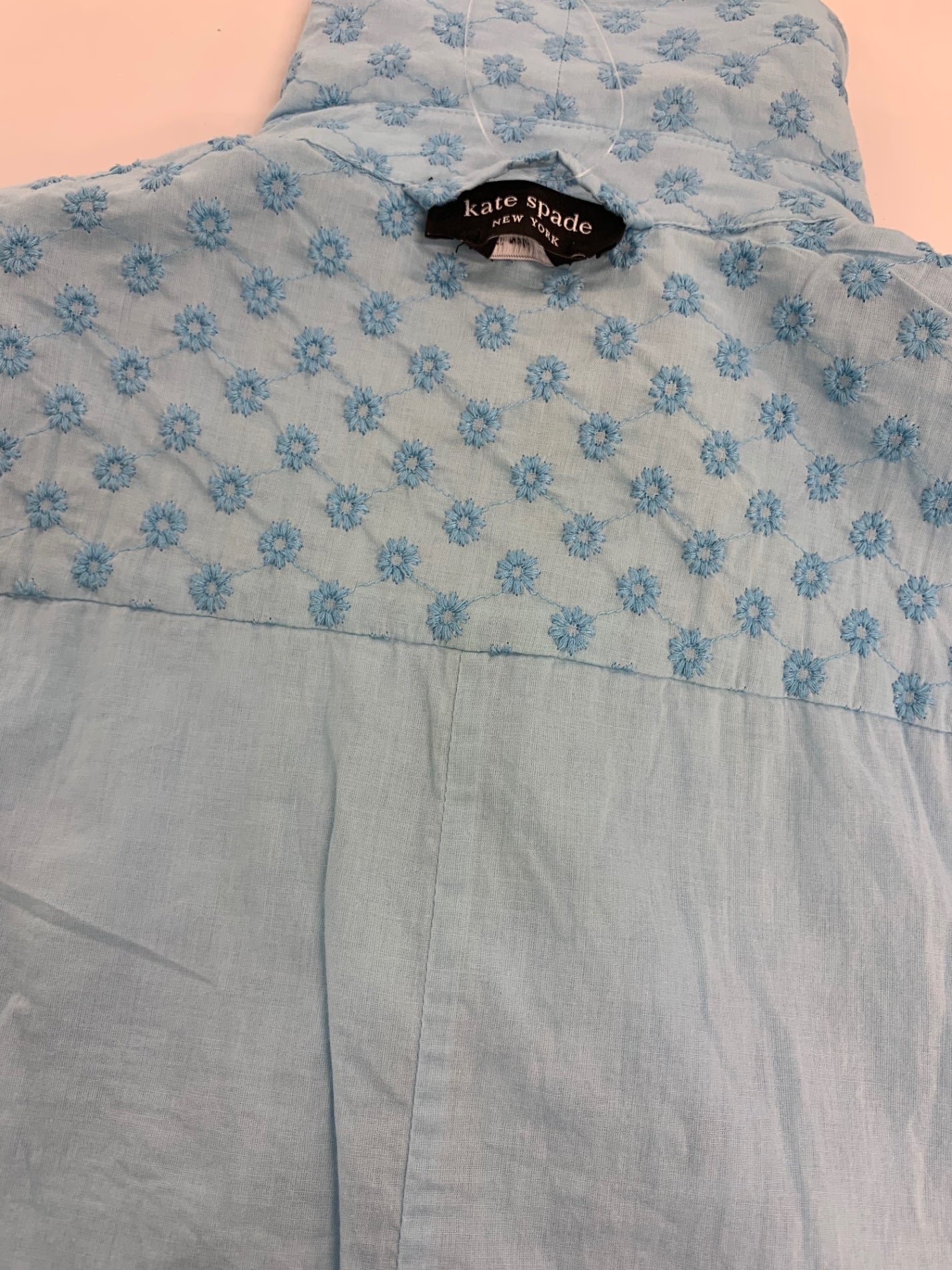 ケイトスペード ワンピース XS ブルー 刺繍 IT1CBRD0Y0X4