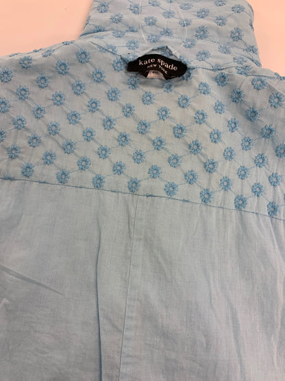 ケイトスペード ワンピース XS ブルー 刺繍 IT1CBRD0Y0X4