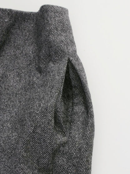 エムズグレイシー スカート 38 グレー ベロア スパンコール リボン IT3IKBRIPIIW