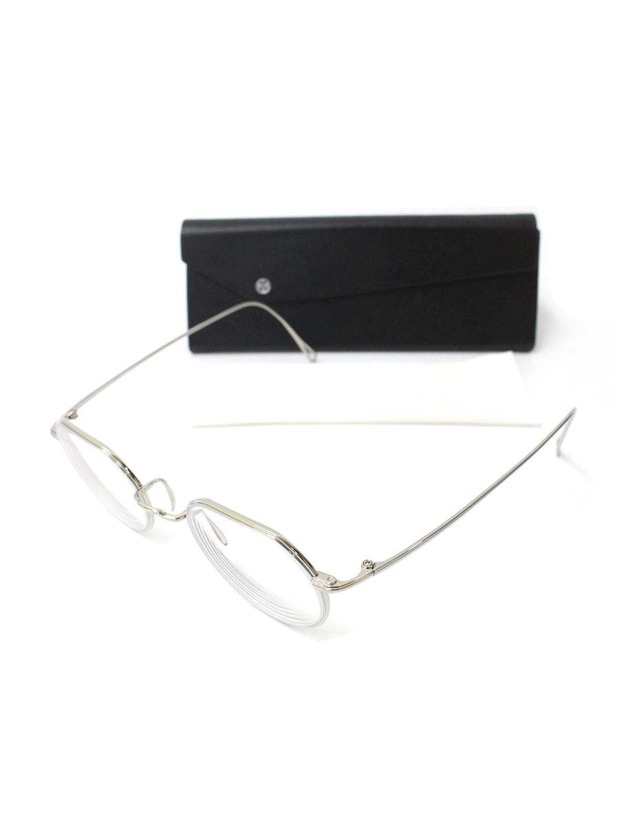 ayame（アヤメ） CP45 眼鏡 メガネ シルバー クラウンパンド フルリム メタルフレーム IT0NQH7QGXSN