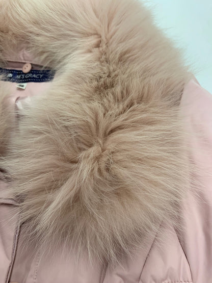 エムズグレイシー 529506 ダウンコート 38 ピンク フォックスファー ITBIJ9T9LYSC