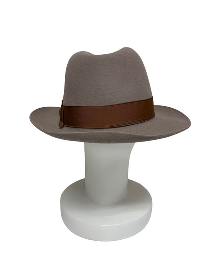 ボルサリーノ QUALITA SUPERIORE アネッロ ミディアムブリム 2321143360 ハット ベージュ クオリタ スーペリオーレ ラビットファー サイズ62 ITTHHWB7OE6K