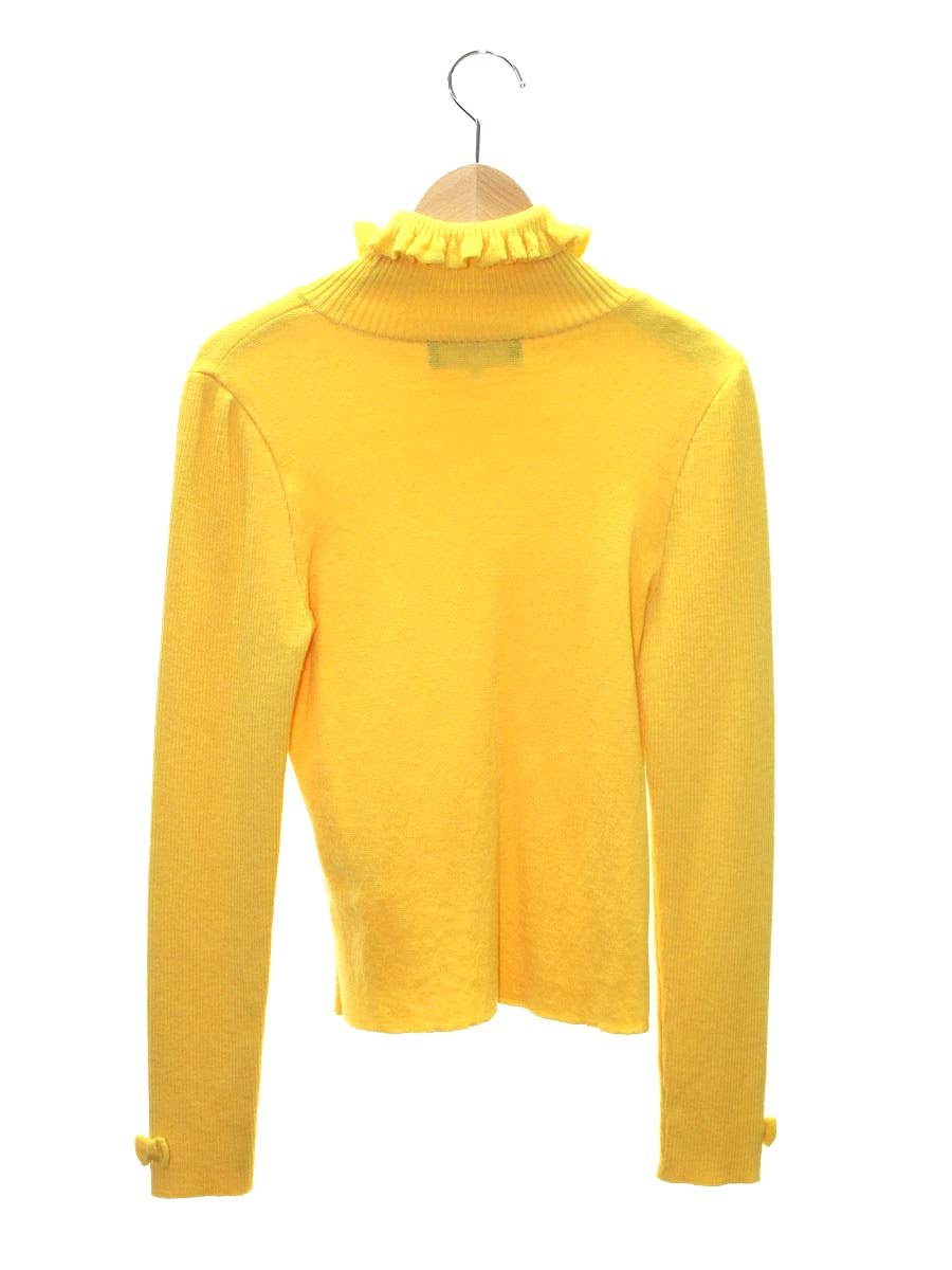 エムズグレイシー 118604 ニット 38 イエロー フリル付き