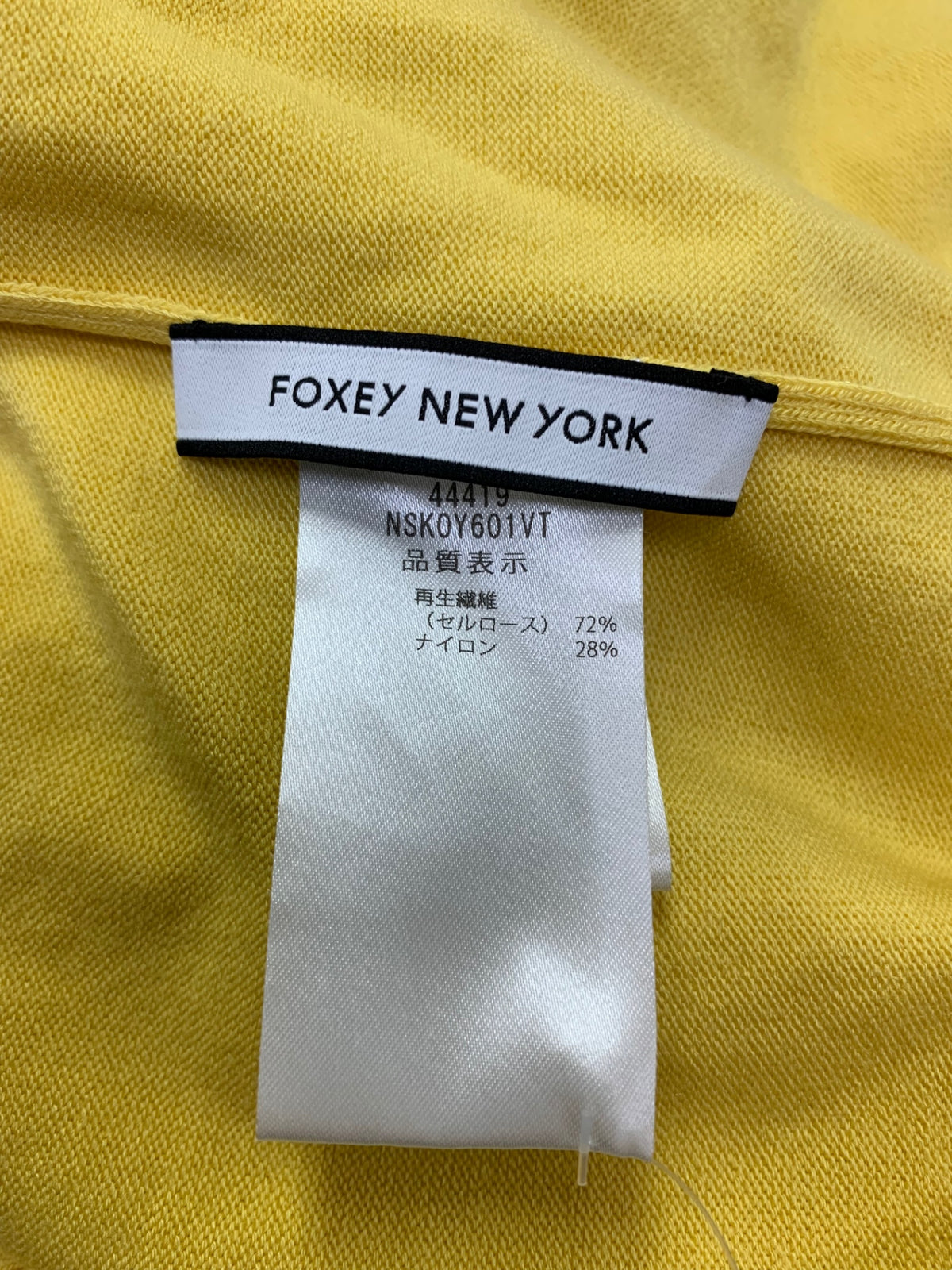 フォクシーニューヨーク Cardigan Logan 44419 カーディガン イエロー 2025年増産品 IT4WDUOZI0X4