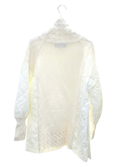エムズグレイシー 218623 ニット 38 ホワイト 切替 キルティング ITD6QUS6ZXYW
