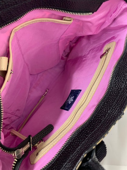 エーディーエムジェイ トートバッグ ベージュ ナイロン レザー レオパード柄 ITKRFZRD9BVE