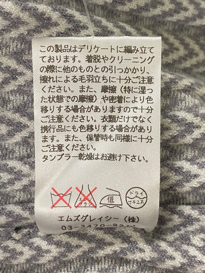 エムズグレイシー 628595 ニット セーター 38 グレー ウエストリボン ストレッチ ITTXH0JDH4I8