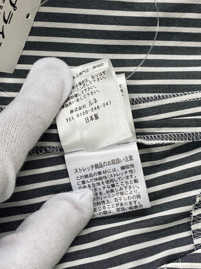 ルネ 5826510 ワンピース 38 グレー フロントボタン ストライプ ITACB663NEFU