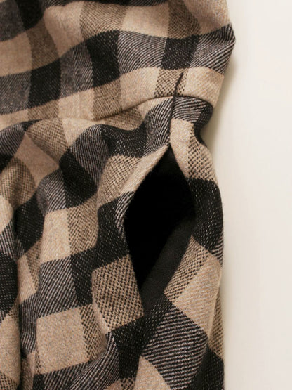 エムズグレイシー 211701 ワンピース 36 ブラウン クラシカルチェックジャンパースカート IT10ONUNP404