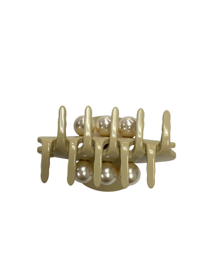 アレクサンドルドゥパリ OVERSIZE PINCE SMALL CLIP ACCS-17607-02 ミニクリップ ベージュ パール IT7K0O2PARS6