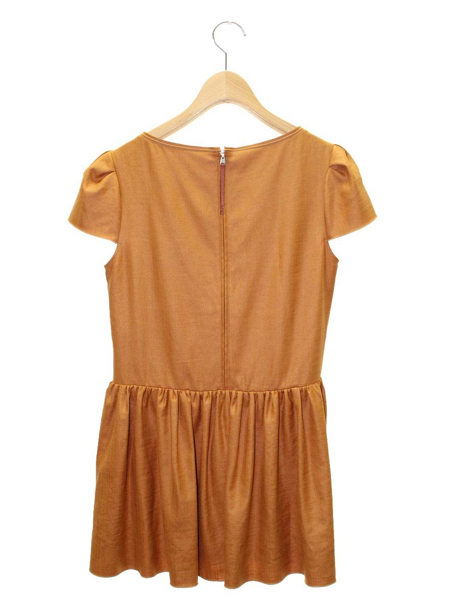 フォクシーニューヨーク LINEN FACE BLOUS 38657 ブラウス チュニック 38 ブラウン/テラコッタ ITDEIJL7X58A