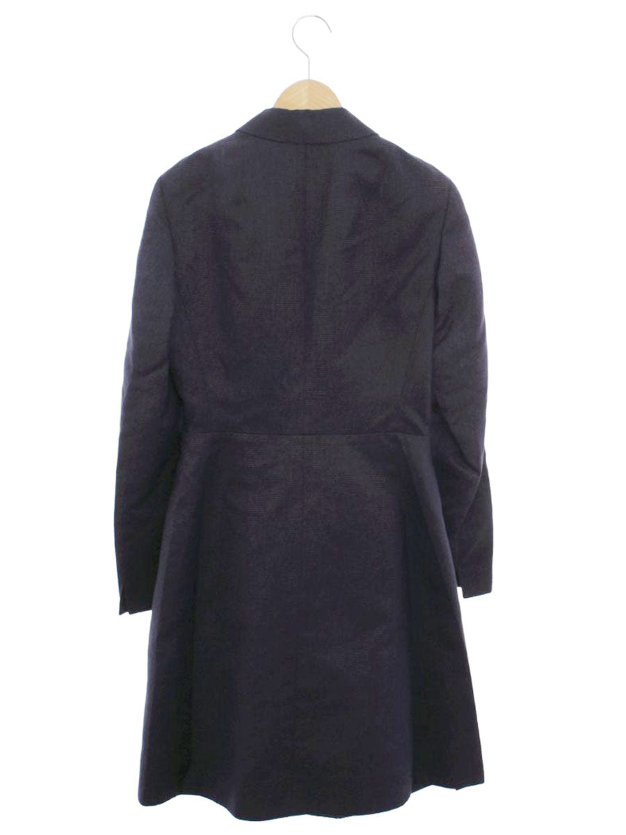 アクリス AJ-110 ワンピースコート ネイビー シルク ボーダー ITRYWJ5NRFG0 【SALE】