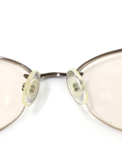 ラインアートシャルマン XL1008 メガネ ブラウン メタルフレーム ハーフリム オーバル ITYE9KXVO4YC